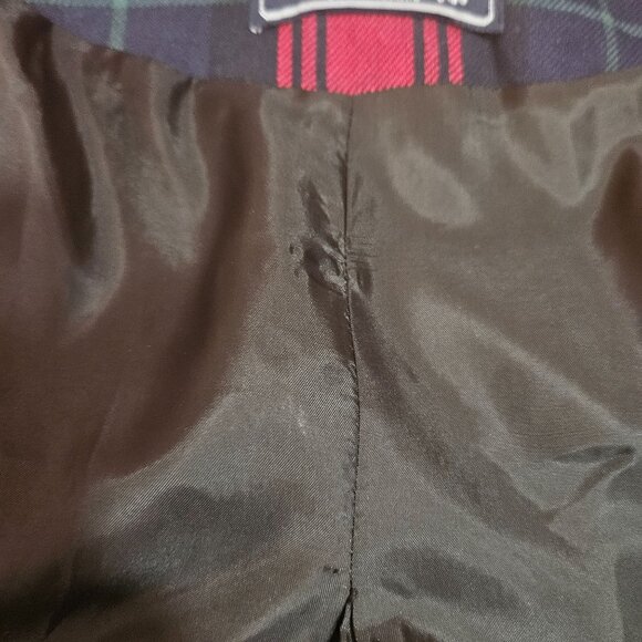 Woman's American Living preppy plaid academia button up long sleeve overcoat S - Picture 7 of 13